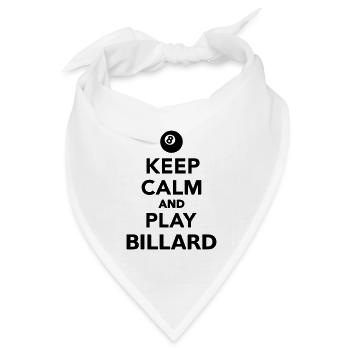Billard - Bandana Dreieckstuch - Weiß - Vorne