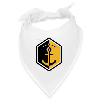 Seemann / Boot / Marine / Meer / Fischer - Bandana Dreieckstuch - Weiß - Vorne