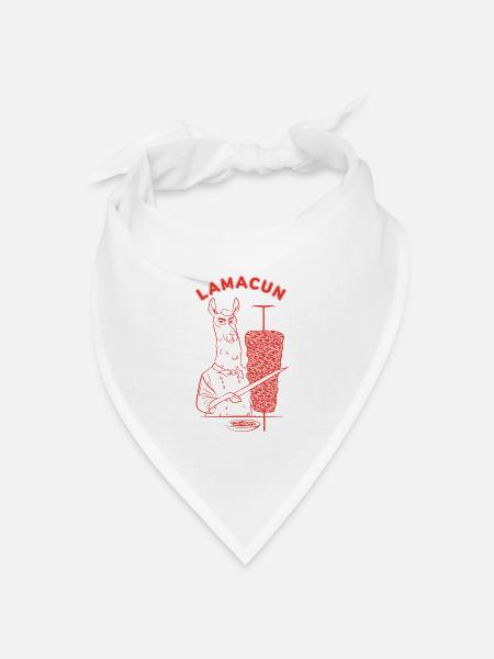 Lamacun - Bandana Dreieckstuch - Weiß