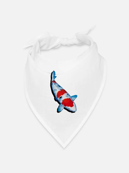 Koi - Bandana Dreieckstuch - Weiß