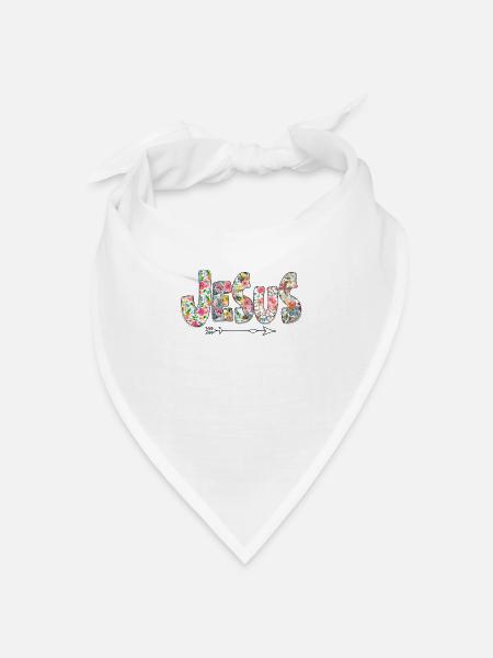 Jesus Glaube - Bandana Dreieckstuch - Weiß