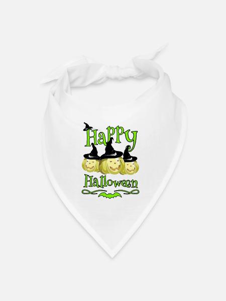 Halloween - Bandana Dreieckstuch - Weiß