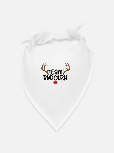 Team Rudolph - Bandana Dreieckstuch - Weiß