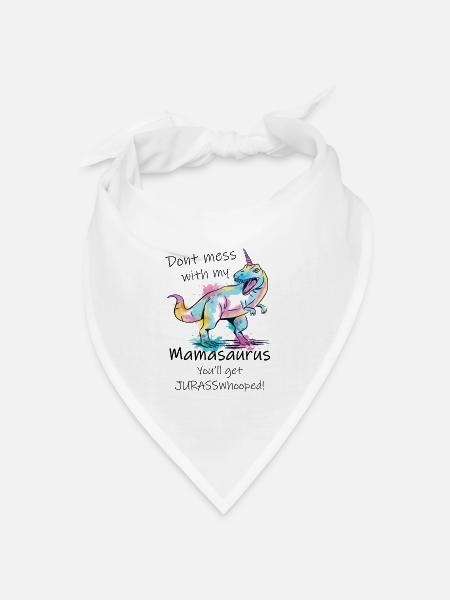 Mamasaurus - Bandana Dreieckstuch - Weiß