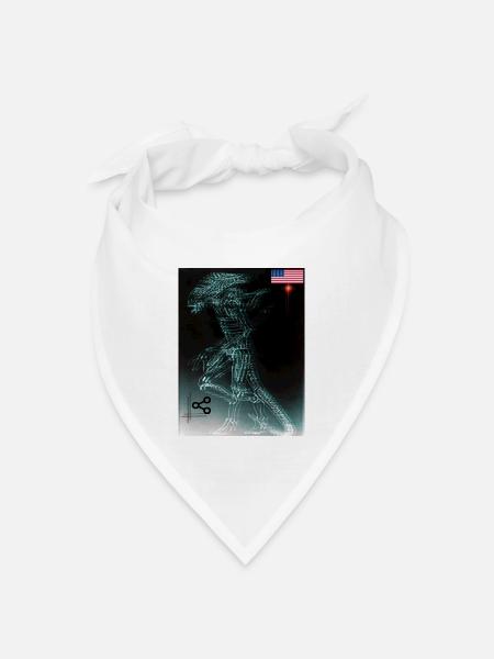 choiras 👽 - Bandana Dreieckstuch - Weiß