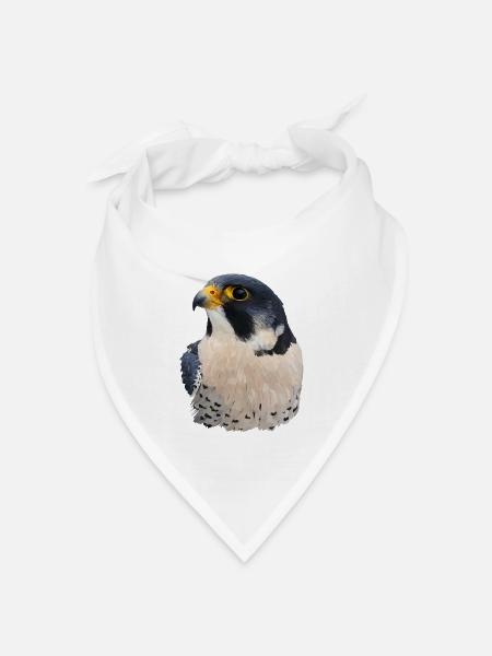 Wanderfalke - Bandana Dreieckstuch - Weiß