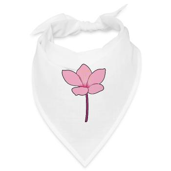Japanische Kirschblüte - Bandana Dreieckstuch - Weiß - Vorne