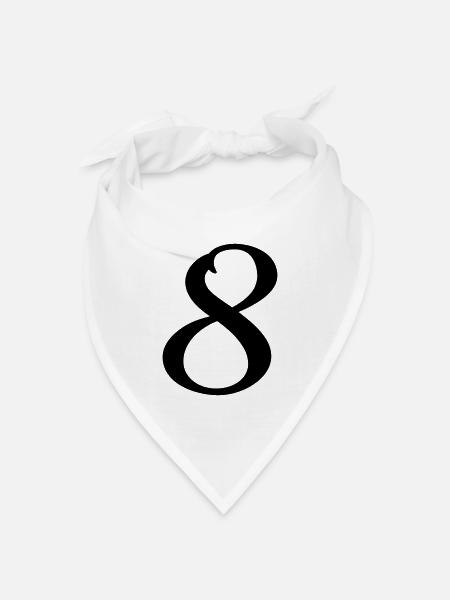 8 - Bandana Dreieckstuch - Weiß