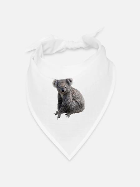 Koala - Bandana Dreieckstuch - Weiß