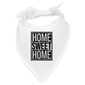 Home Sweet Home - Bandana Dreieckstuch - Weiß - Vorne