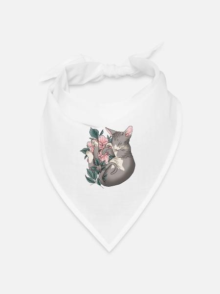 Shpynx Cat - Bandana Dreieckstuch - Weiß