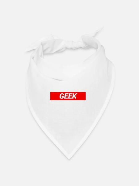 Geek-Design - Bandana Dreieckstuch - Weiß
