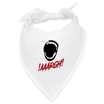 Argh!!! Schreien!!! - Bandana Dreieckstuch - Weiß - Vorne