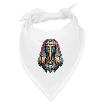 Ägypten / Pharao / Mumien / Hieroglyphen / Sphinx - Bandana Dreieckstuch - Weiß - Vorne