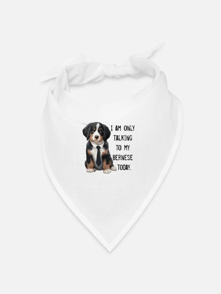 Berner Sennenhund - Bandana Dreieckstuch - Weiß