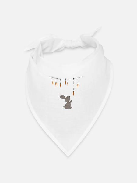 Osterhase - Bandana Dreieckstuch - Weiß