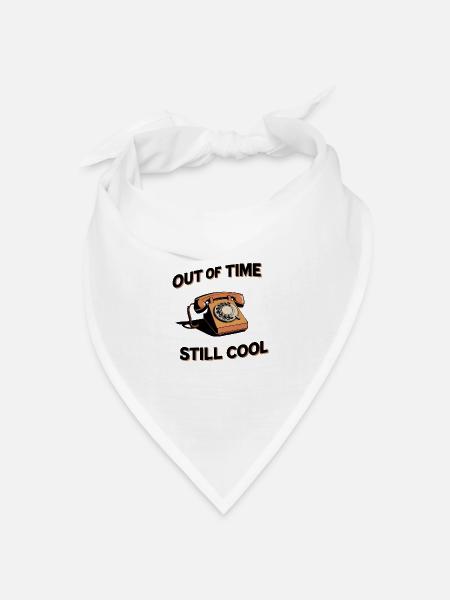 Out of Time, Still Cool - Bandana Dreieckstuch - Weiß