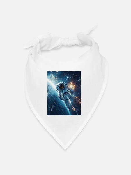 Lost in Space 1 5 - Bandana Dreieckstuch - Weiß