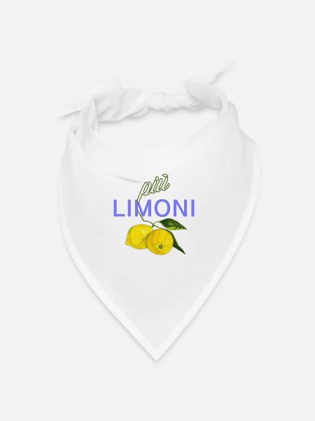 piu limoni - Bandana Dreieckstuch - Weiß