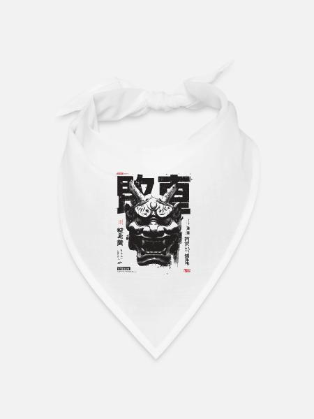 Oni MAsk - Bandana Dreieckstuch - Weiß