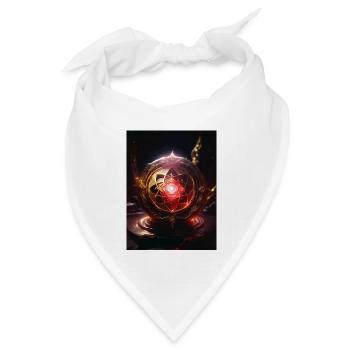 Wurzelchakra – Muladhara: Feuer der Erde - Bandana Dreieckstuch - Weiß - Vorne