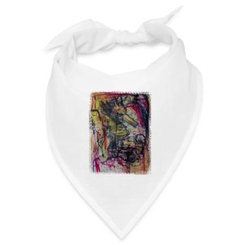 Seepferdchen - Bandana Dreieckstuch - Weiß - Vorne