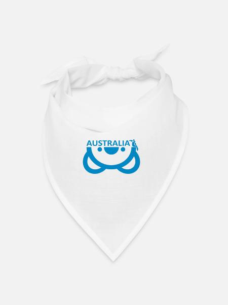 Australia - Bandana Dreieckstuch - Weiß