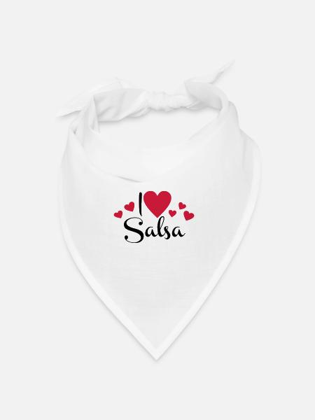 salsa - Bandana Dreieckstuch - Weiß