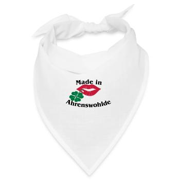 Made in Ahrenswohlde - Bandana Dreieckstuch - Weiß - Vorne