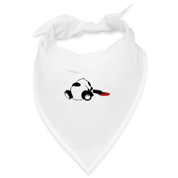 betrunkener pandabär - Bandana Dreieckstuch - Weiß - Vorne