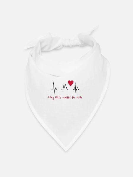 2541614 10819764 Koeln - Bandana Dreieckstuch - Weiß