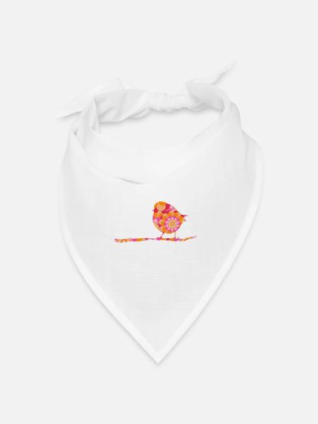 Mister Spatz - Bandana Dreieckstuch - Weiß