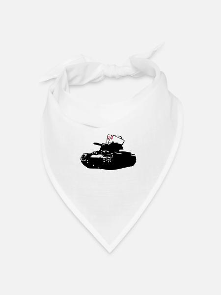Tank Paar as1 - Bandana Dreieckstuch - Weiß