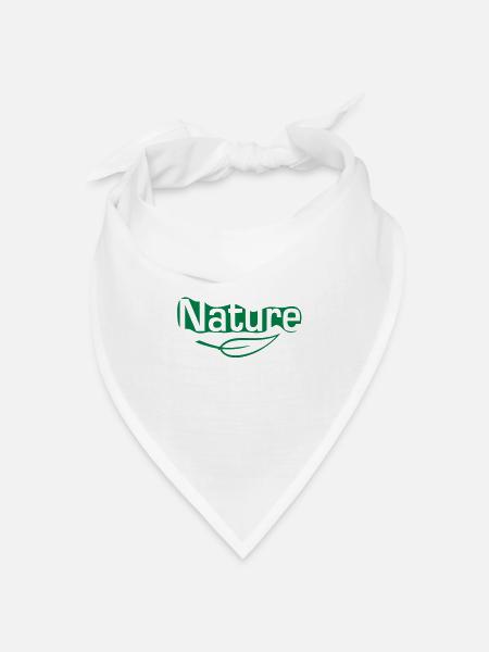 nature - Bandana Dreieckstuch - Weiß