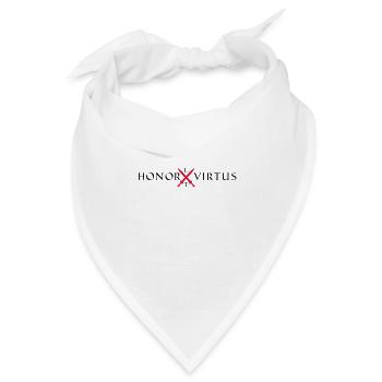 Honor Virtus 2 - Bandana Dreieckstuch - Weiß - Vorne