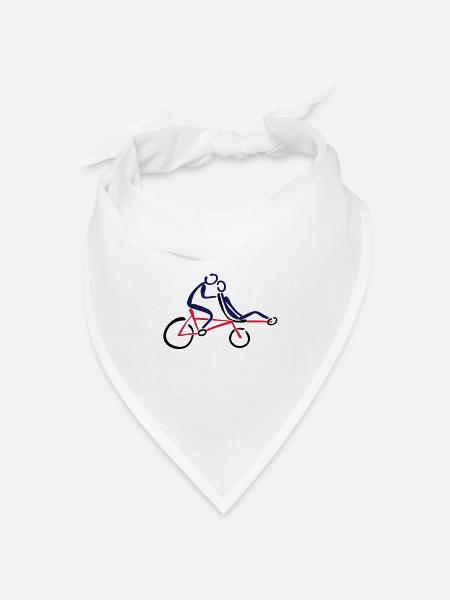 Pino Stufentandem Tandem - Bandana Dreieckstuch - Weiß