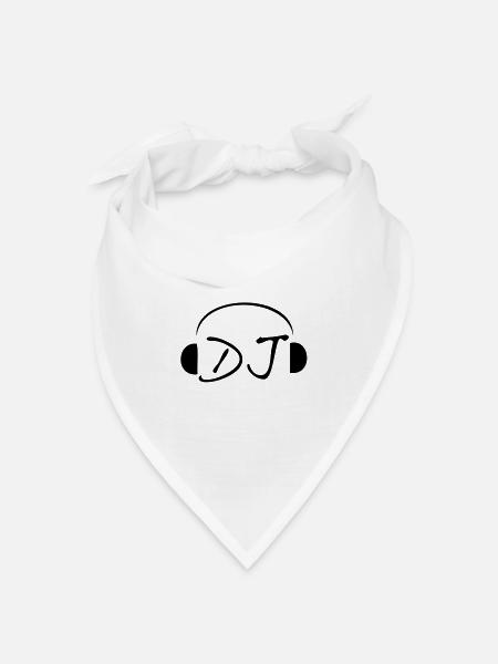 Dj - Bandana Dreieckstuch - Weiß
