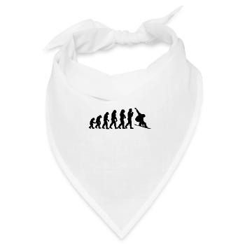 snowboard evolution - Bandana Dreieckstuch - Weiß - Vorne