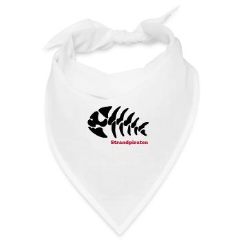 piratenfisch strandpiraten - Bandana Dreieckstuch - Weiß - Vorne
