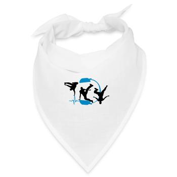 breakdancer - Bandana Dreieckstuch - Weiß - Vorne