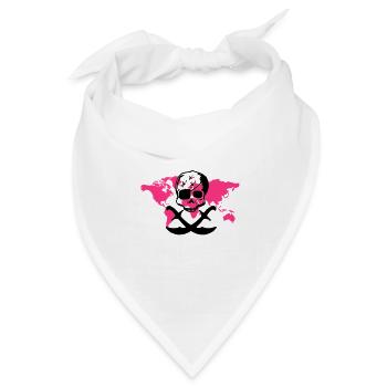 surfpirat - Bandana Dreieckstuch - Weiß - Vorne