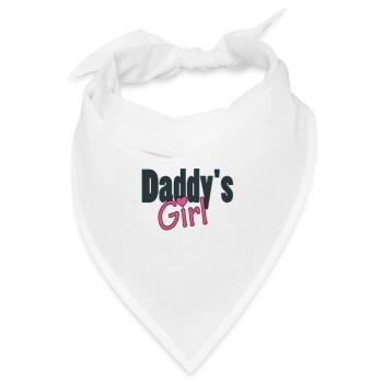 daddy's girl - Bandana Dreieckstuch - Weiß - Vorne