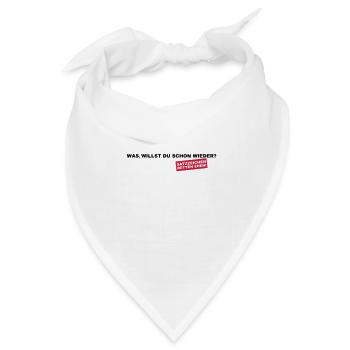 Satzzeichen retten Ehen! - Bandana Dreieckstuch - Weiß - Vorne