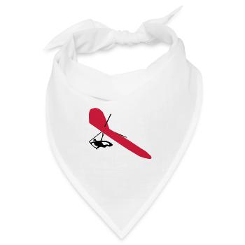 Drachenflieger - Bandana Dreieckstuch - Weiß - Vorne