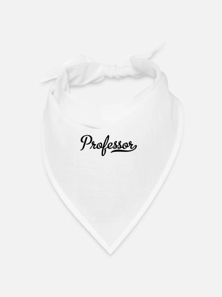Professor - Bandana Dreieckstuch - Weiß