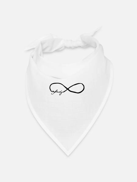 infinity - Bandana Dreieckstuch - Weiß