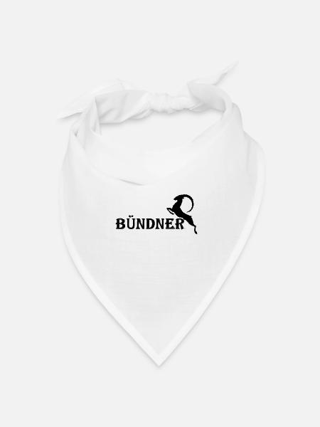 Bündner - Bandana Dreieckstuch - Weiß