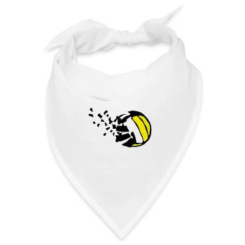 Explosion Volleyball Destructurer destructi - Bandana Dreieckstuch - Weiß - Vorne