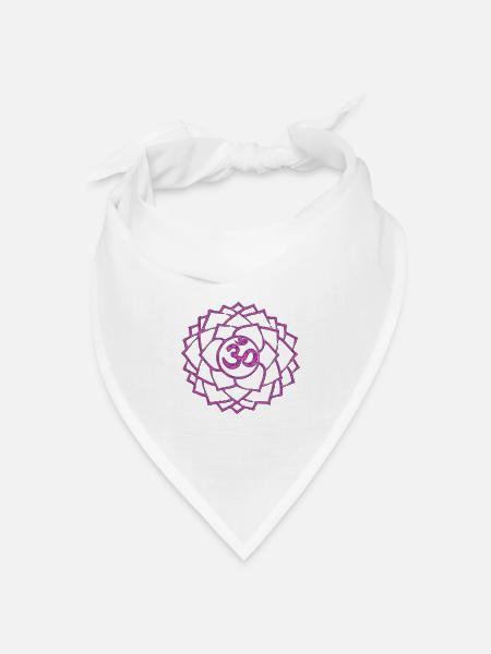 CHAKRA KRONENCHAKRA SAHASRARA - Bandana Dreieckstuch - Weiß