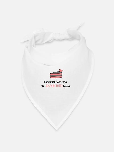 TORTE - Bandana Dreieckstuch - Weiß
